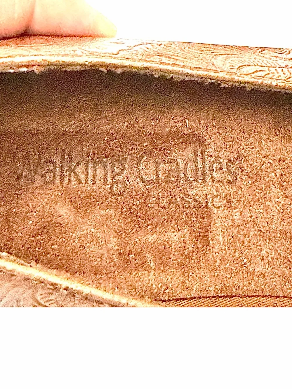 Walking Cradles Embossed Leather Clog Dress Loafers Women’s Size 7M Pre-Owned